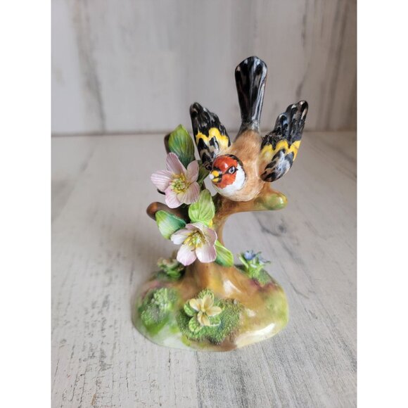 Staffordshire Goldfinch AS IS bone china figure - Picture 1 of 10